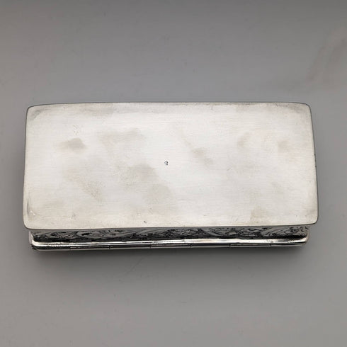 1896 British antique sterling silver box 160g George Nathan